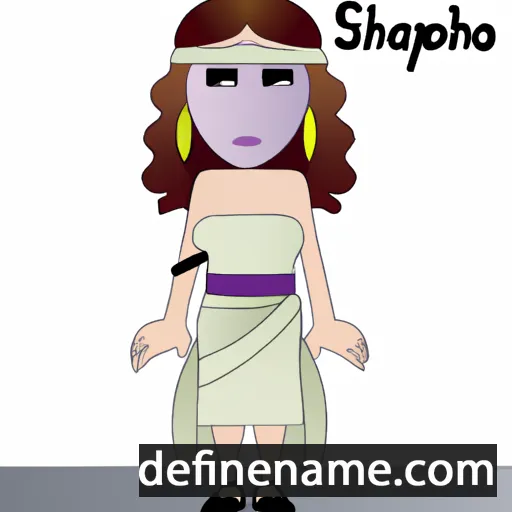 cartoon of the name Sappho