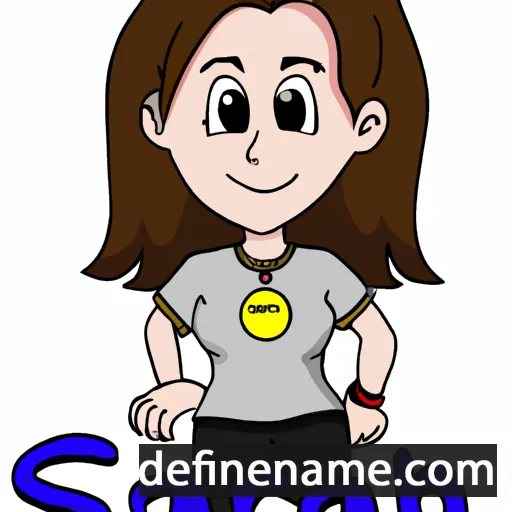 cartoon of the name Sarah