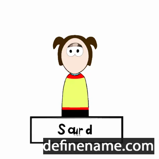 cartoon of the name Saraid