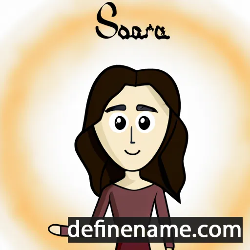 cartoon of the name Sarala