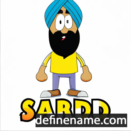 cartoon of the name Sardar