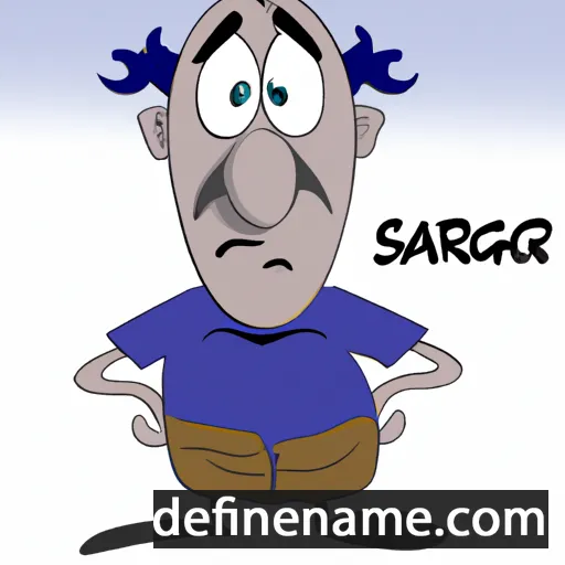 cartoon of the name Sargis