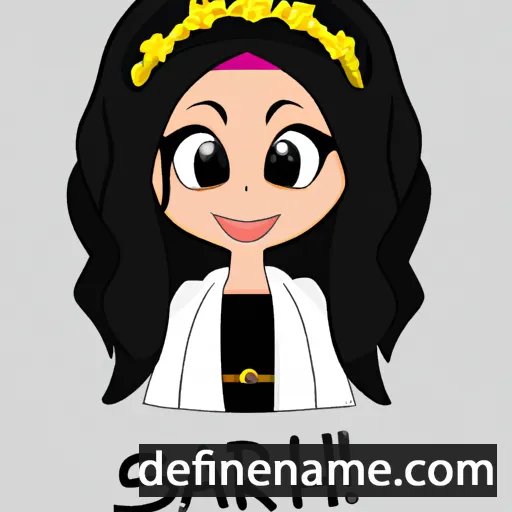 cartoon of the name Sariah