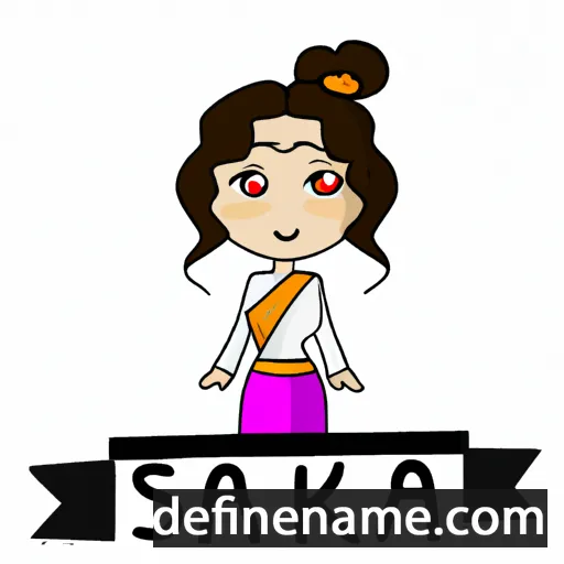 cartoon of the name Sarika