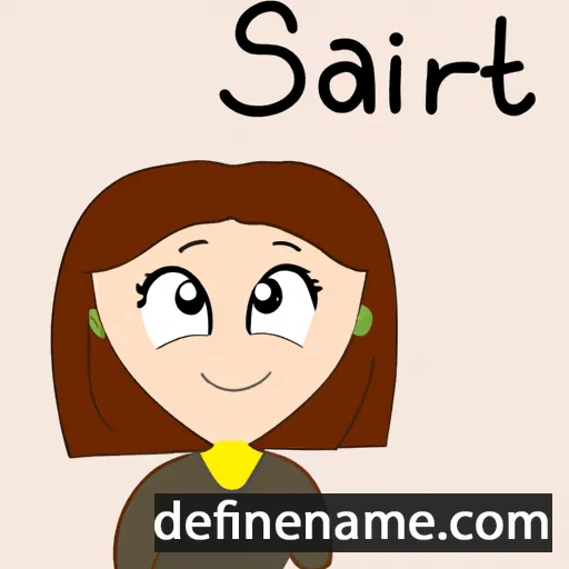 cartoon of the name Sarit