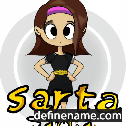 cartoon of the name Sarita