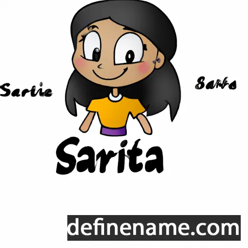 cartoon of the name Sarita