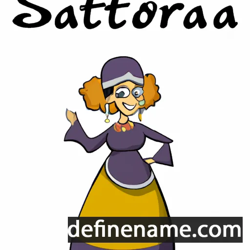 cartoon of the name Sarolta