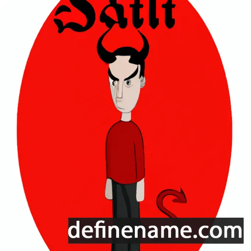 cartoon of the name Satan