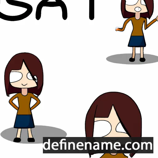 cartoon of the name Satu