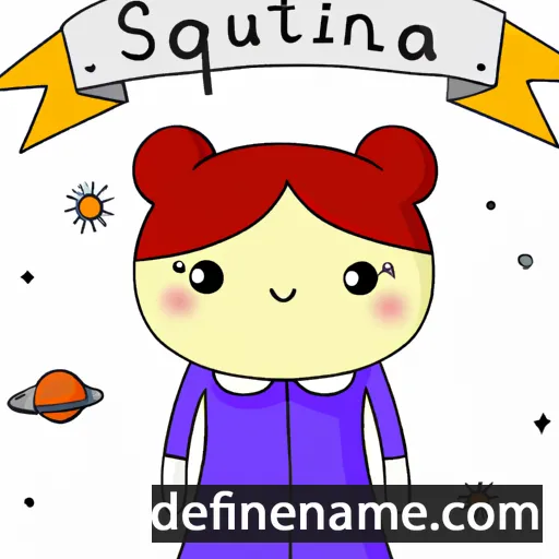 cartoon of the name Saturnina