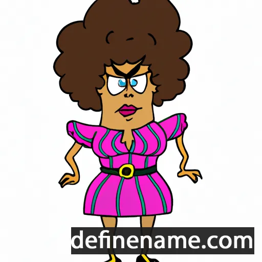 cartoon of the name Saundra