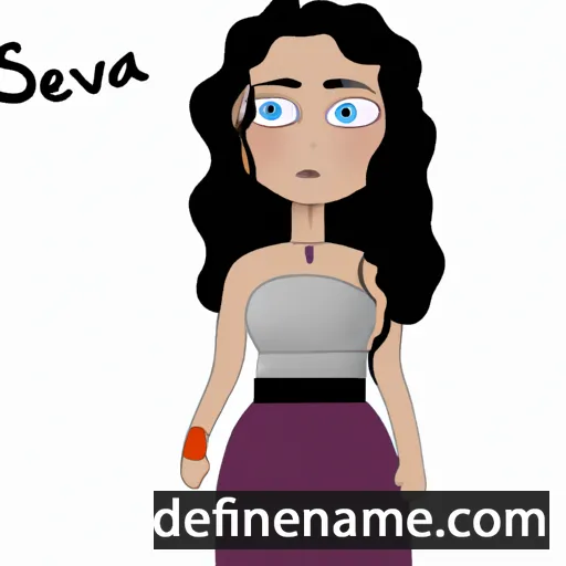 cartoon of the name Saveria