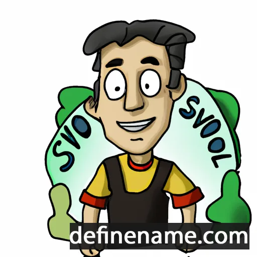 cartoon of the name Saverio