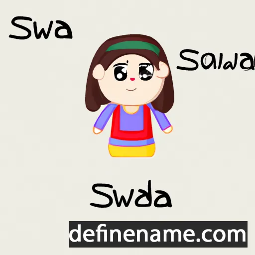 cartoon of the name Sawda