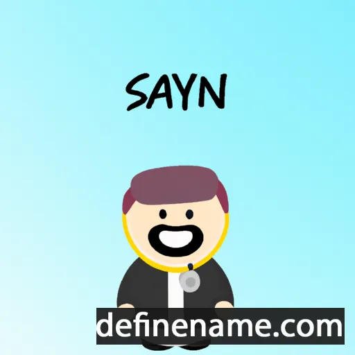 cartoon of the name Sayen