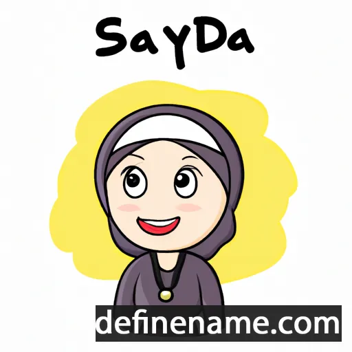 Sayyida cartoon