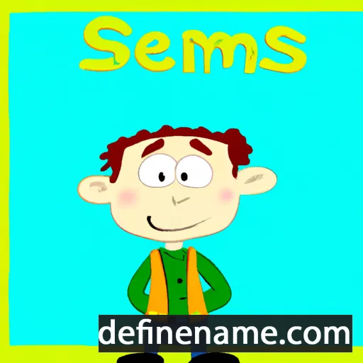 cartoon of the name Séamus