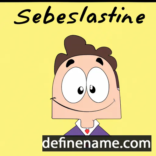 cartoon of the name Sébastienne