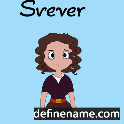 cartoon of the name Séverine