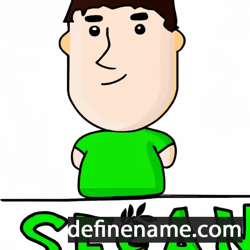 cartoon of the name Sean