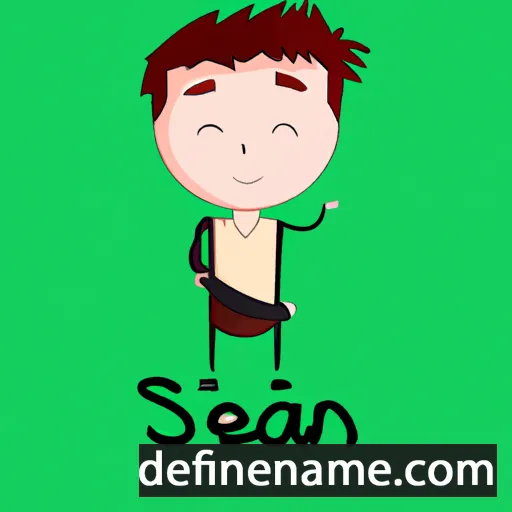 cartoon of the name Seanán