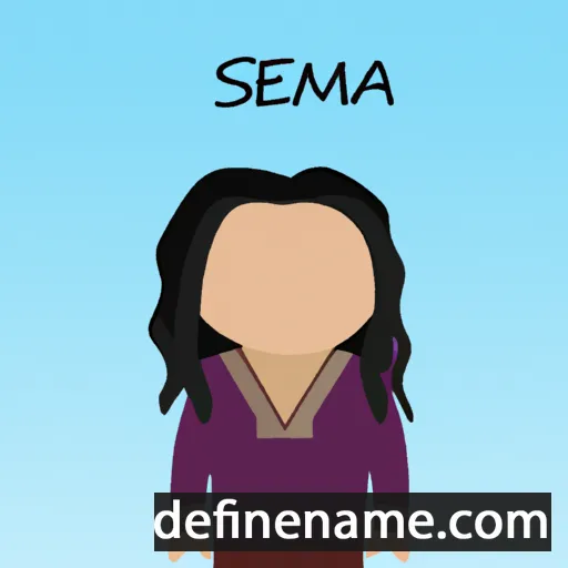 cartoon of the name Seema