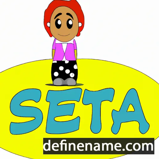 cartoon of the name Seeta