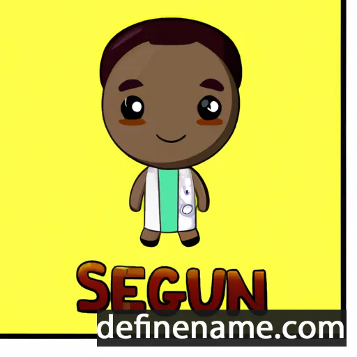 cartoon of the name Segun