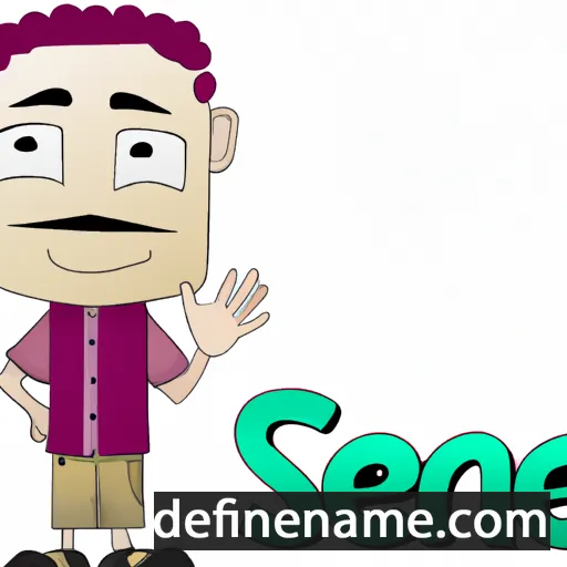 cartoon of the name Sence