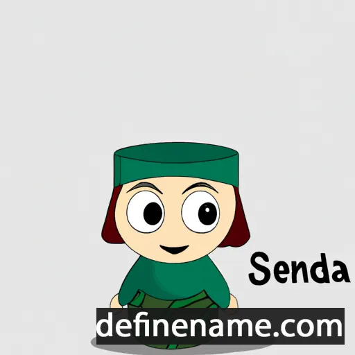 cartoon of the name Sendoa