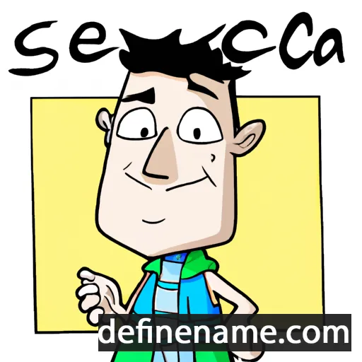 cartoon of the name Seneca