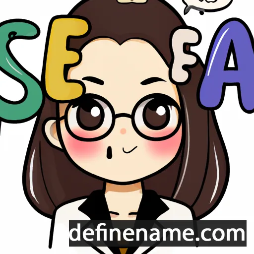 cartoon of the name Seo-A