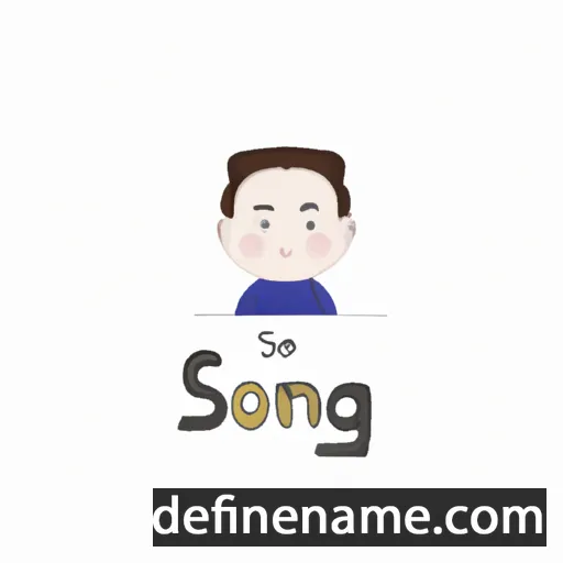 cartoon of the name Seong