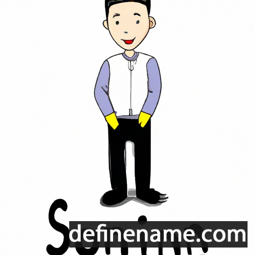 cartoon of the name Seong-Min