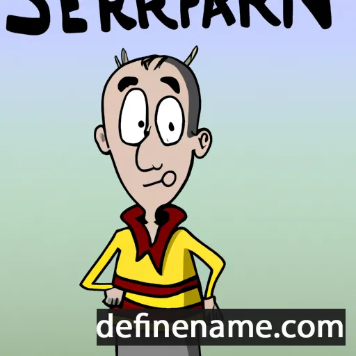 cartoon of the name Serafin