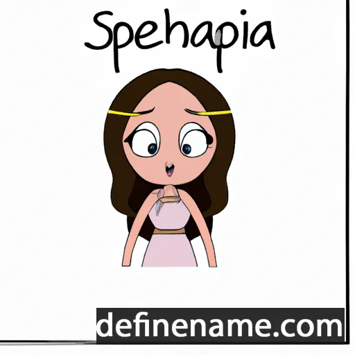 cartoon of the name Seraphina