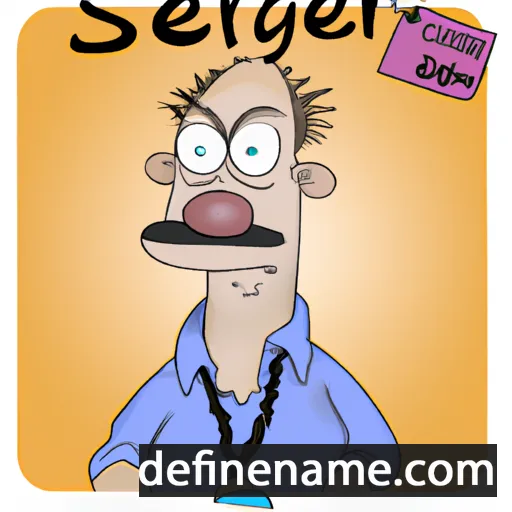 cartoon of the name Sergei