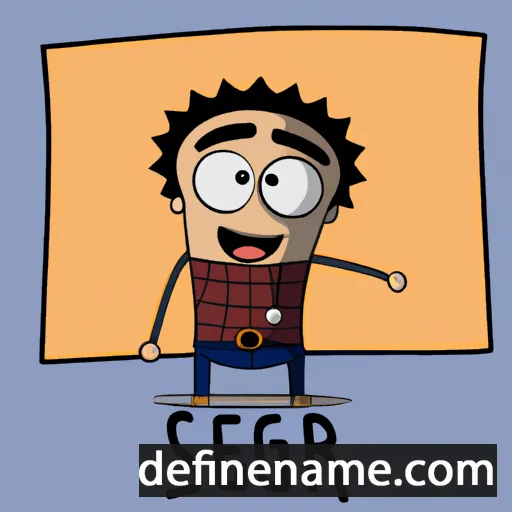 cartoon of the name Sergi