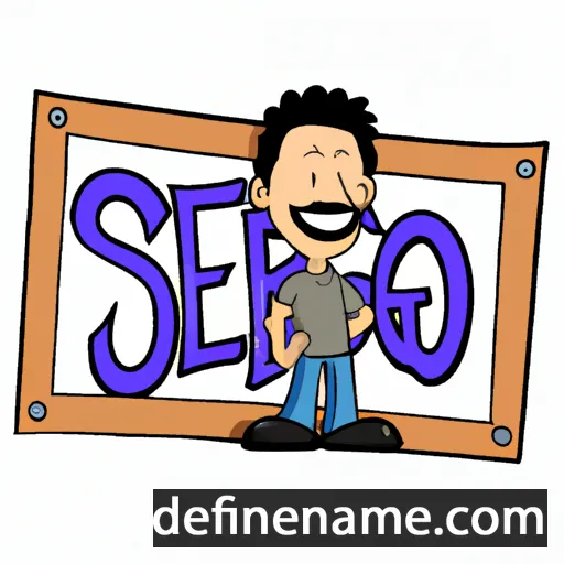 cartoon of the name Sergio