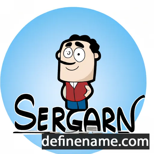 cartoon of the name Serhan