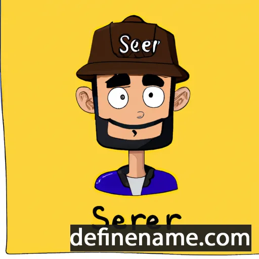 cartoon of the name Serhat