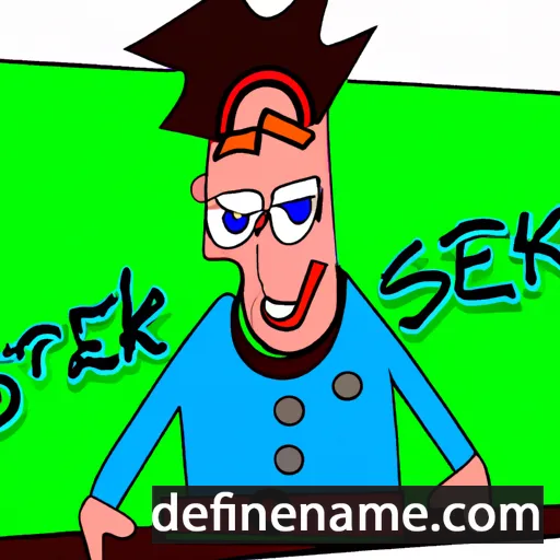 cartoon of the name Serik