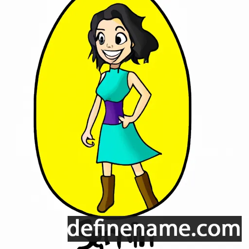 cartoon of the name Serina