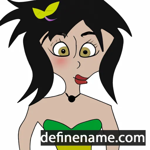 cartoon of the name Serrena