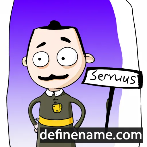 cartoon of the name Servius