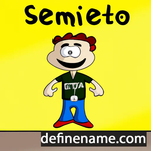 cartoon of the name Settimo