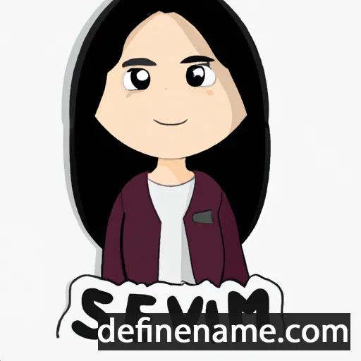 cartoon of the name Sevim