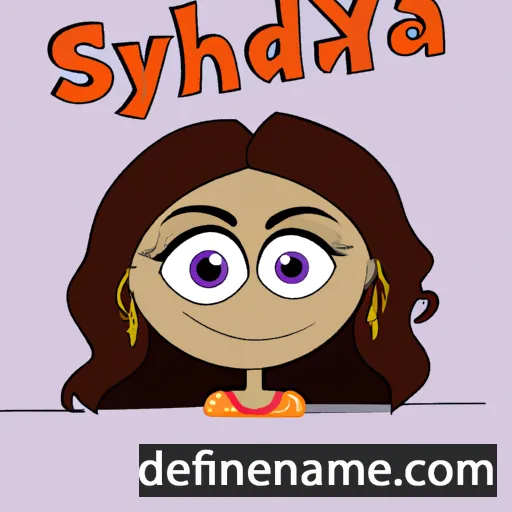 cartoon of the name Shadya