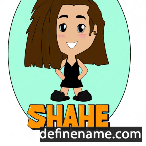 cartoon of the name Shae